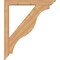 Ekena Millwork Funston Traditional Smooth Bracket w/ Offset Brace, Western Red Cedar, 5 1/2"W x 38"D x 44"H BKT0604X38X44FST01SWR - alternate 3